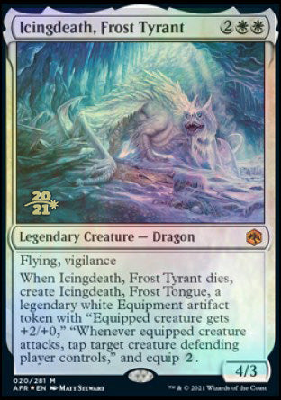 Icingdeath, Frost Tyrant [Dungeons & Dragons: Adventures in the Forgotten Realms Prerelease Promos] | Good Games Modbury