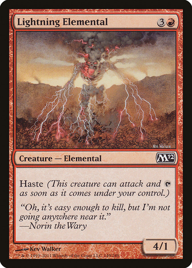 Lightning Elemental [Magic 2012] | Good Games Modbury