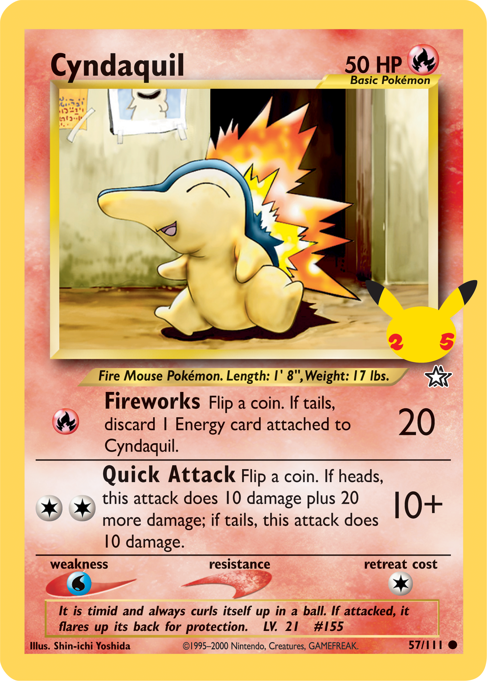 Cyndaquil (57/111) [First Partner Pack] | Good Games Modbury