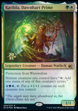 Katilda, Dawnhart Prime [Innistrad: Midnight Hunt Prerelease Promos] | Good Games Modbury