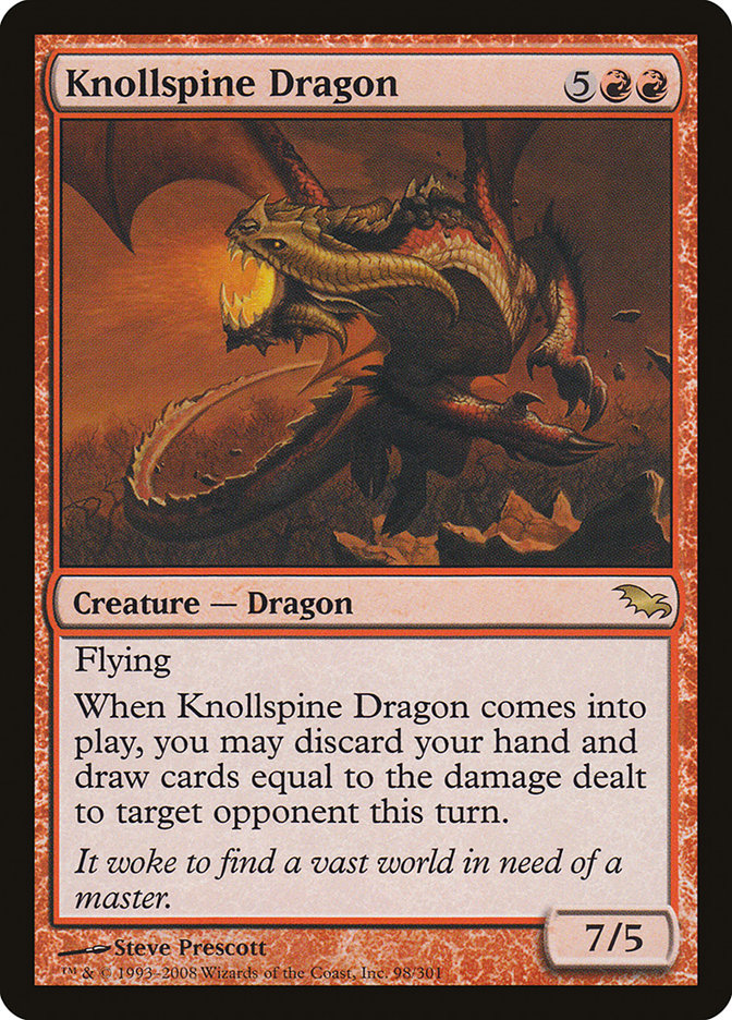 Knollspine Dragon [Shadowmoor] | Good Games Modbury