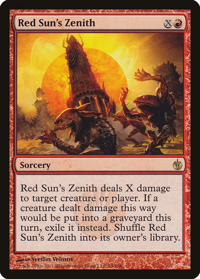Red Sun's Zenith 74/155 (Mirrodin Besieged)  - Foil | Good Games Modbury