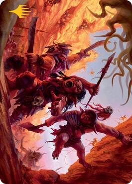 Goblin Art Card Gold Stamped 24 (Art Series: Adventures in the Forgotten Realms)  | Good Games Modbury