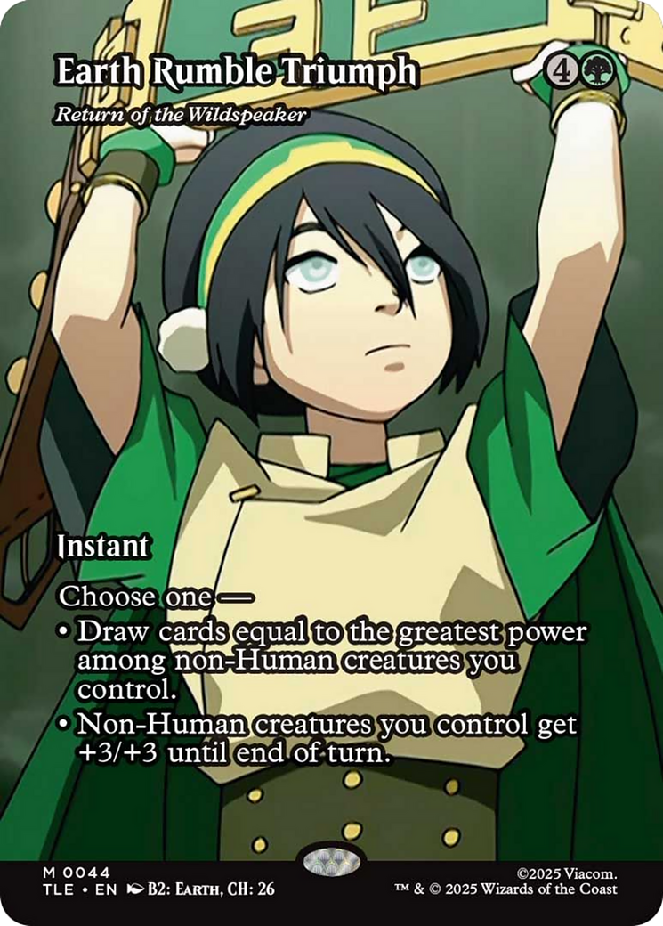 Earth Rumble Triumph - Return of the Wildspeaker (Borderless) [Avatar: The Last Airbender: Eternal-Legal] | Good Games Modbury