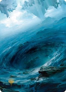 Island Art Card 12 81 Gold Stamped 12 (Art Series: Zendikar Rising)  | Good Games Modbury