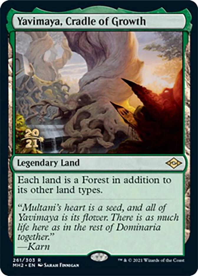 Yavimaya, Cradle of Growth [Modern Horizons 2 Prerelease Promos] | Good Games Modbury