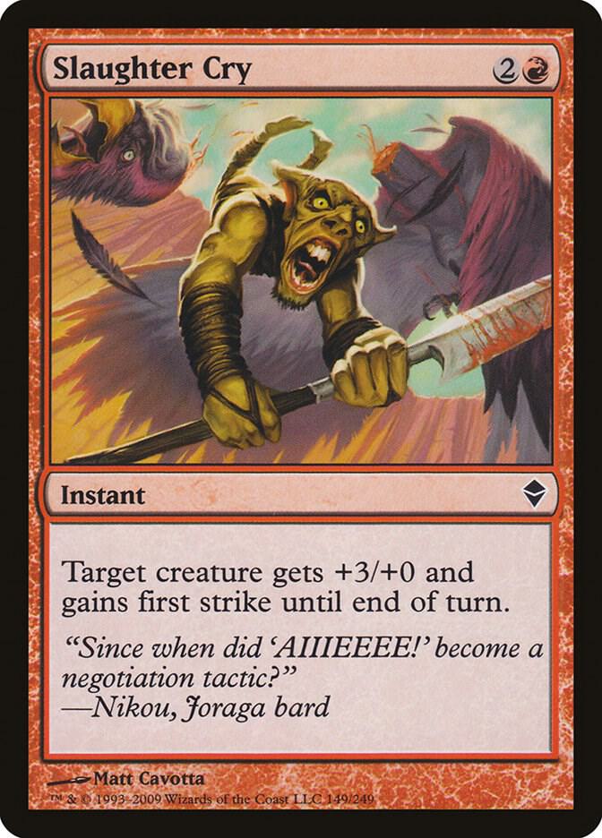 Slaughter Cry 149/249 (Zendikar)  | Good Games Modbury