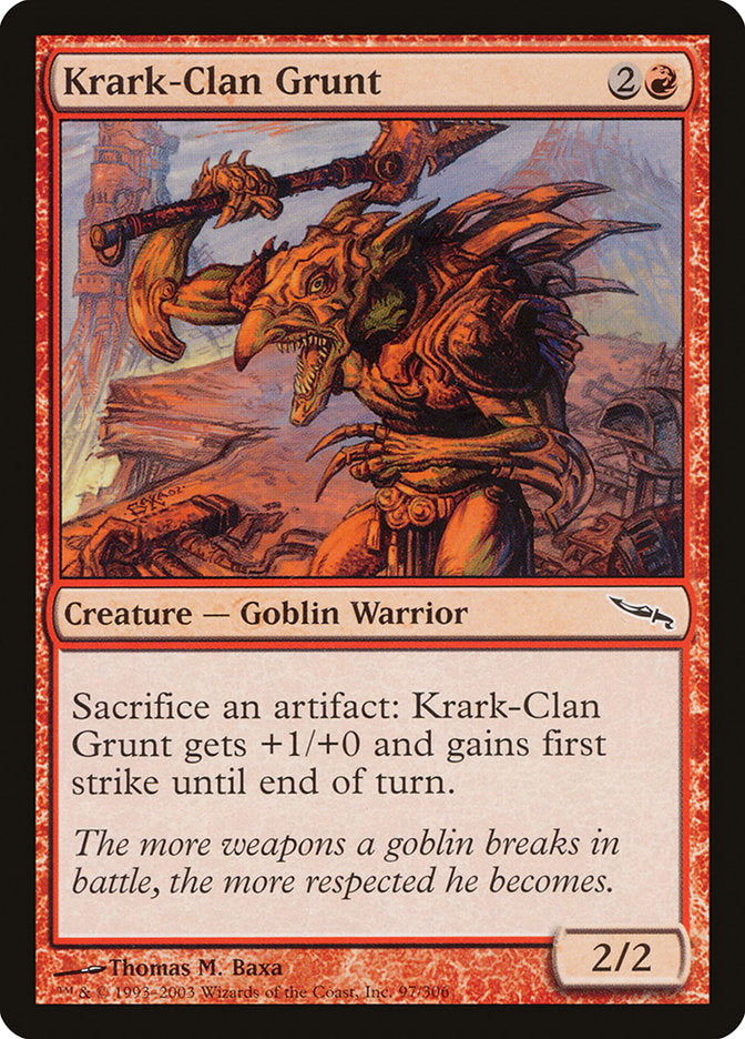Krark-Clan Grunt 97/306 (Mirrodin)  - Foil | Good Games Modbury