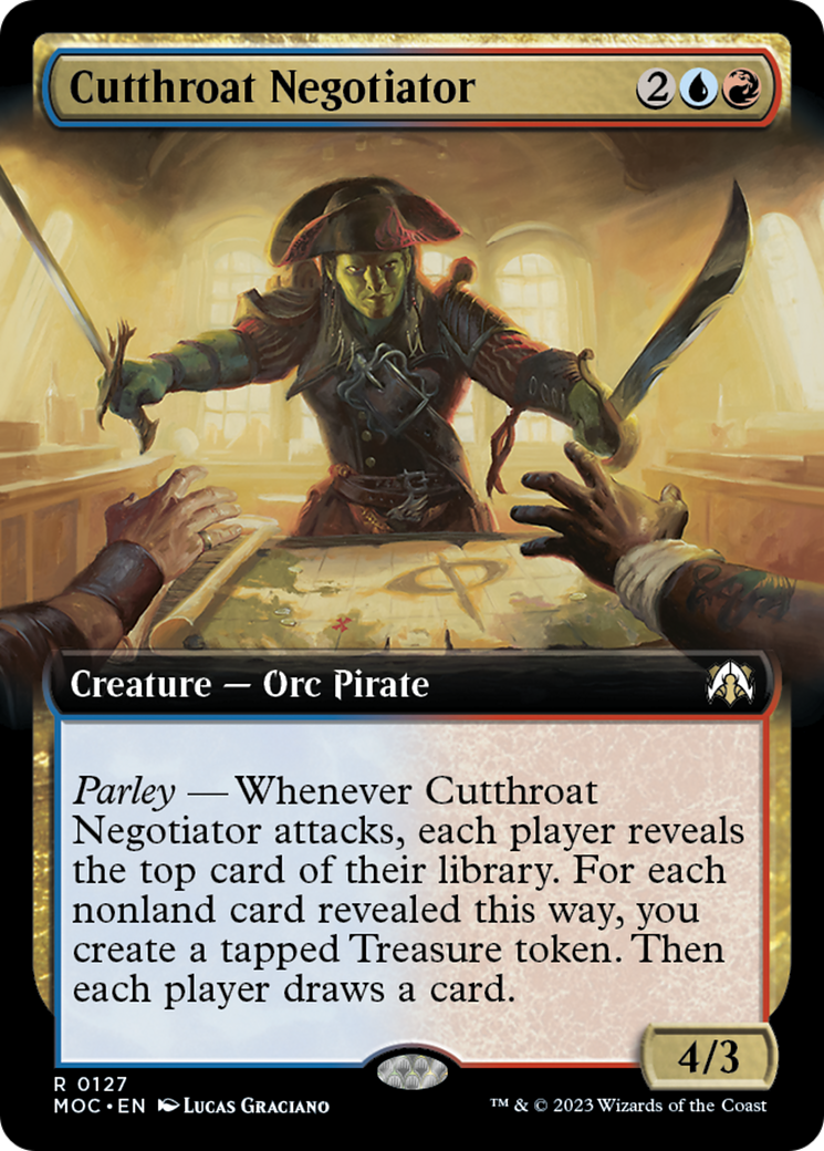 Cutthroat Negotiator (Extended Art) [March of the Machine Commander] | Good Games Modbury