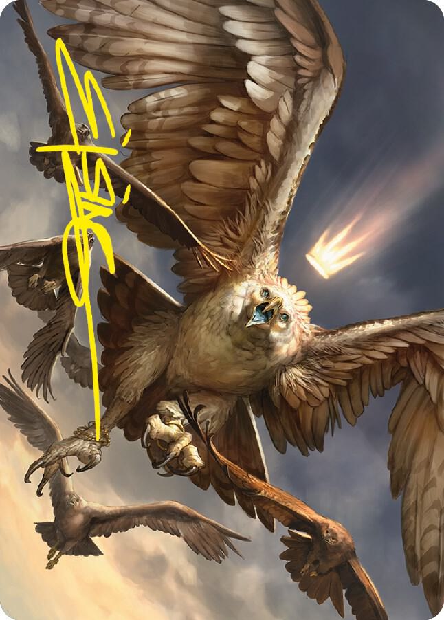 Gwaihir Greatest of the Eagles Art Card Gold Stamped Signature 59 (Art Series: Universes Beyond: The Lord of the Rings: Tales of Middle-earth)  | Good Games Modbury