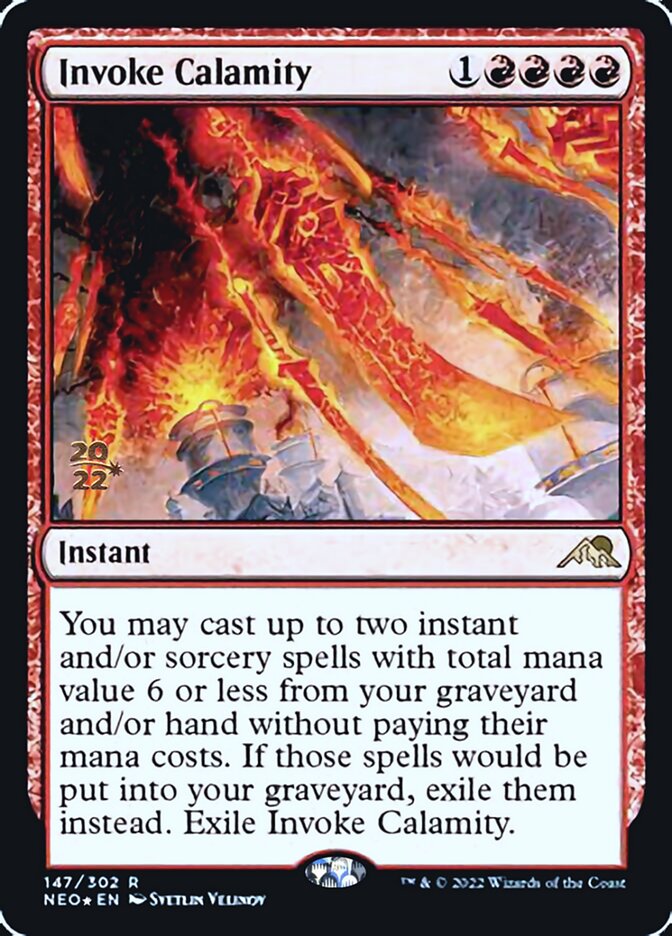 Invoke Calamity [Kamigawa: Neon Dynasty Prerelease Promos] | Good Games Modbury