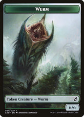 Beast (013) // Wurm Double-Sided Token [Commander 2019 Tokens] | Good Games Modbury
