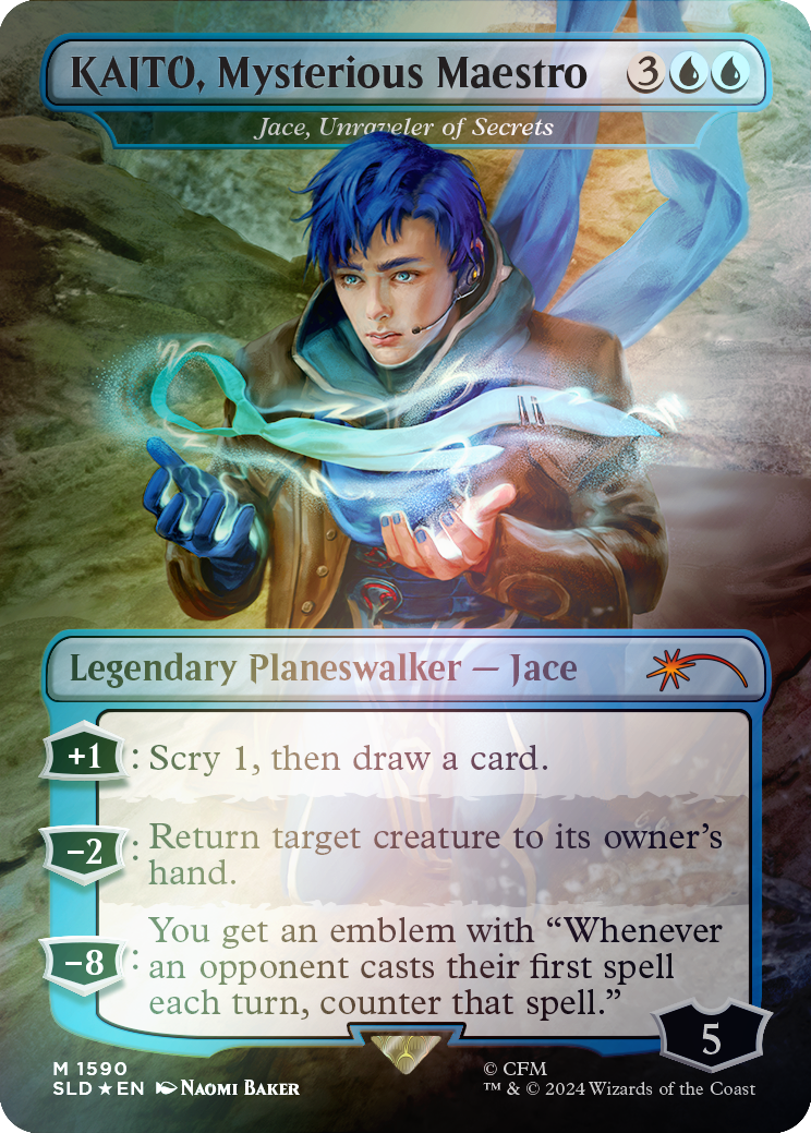 KAITO, Mysterious Maestro - Jace, Unraveler of Secrets (Rainbow Foil) [Secret Lair Drop Series] | Good Games Modbury