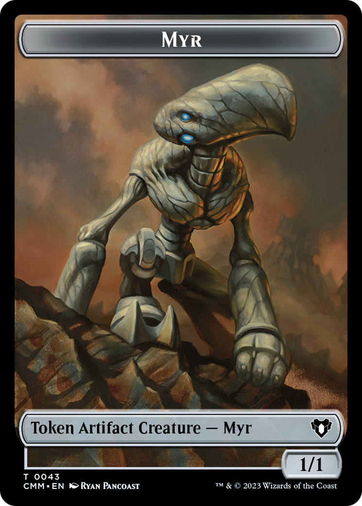 Myr Token [Commander Masters Tokens] | Good Games Modbury