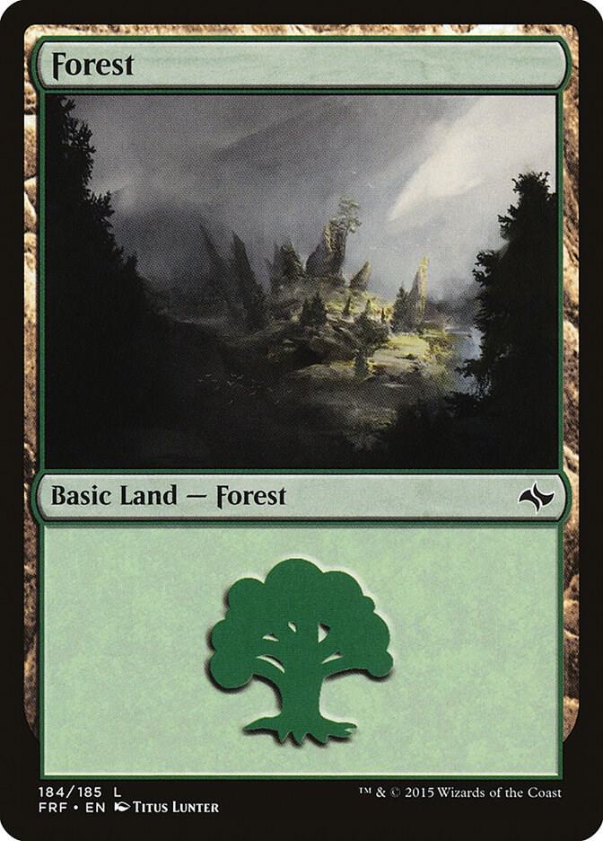 Forest 184/185 (Fate Reforged)  - Foil | Good Games Modbury