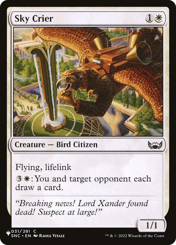 Sky Crier [The List Reprints] | Good Games Modbury