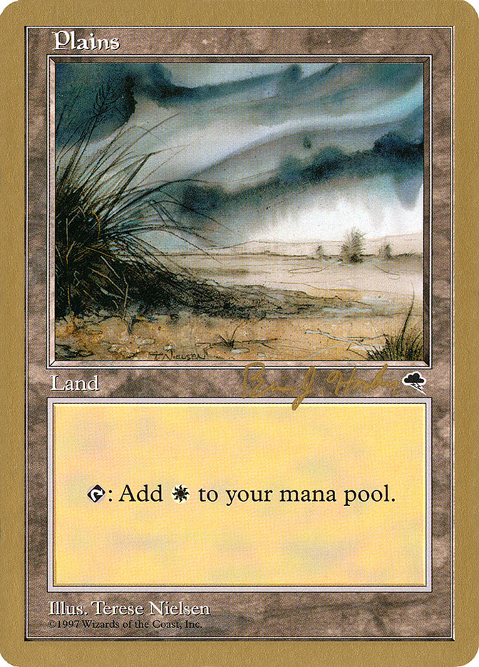 Plains (bh333) (Brian Hacker) [World Championship Decks 1998] | Good Games Modbury