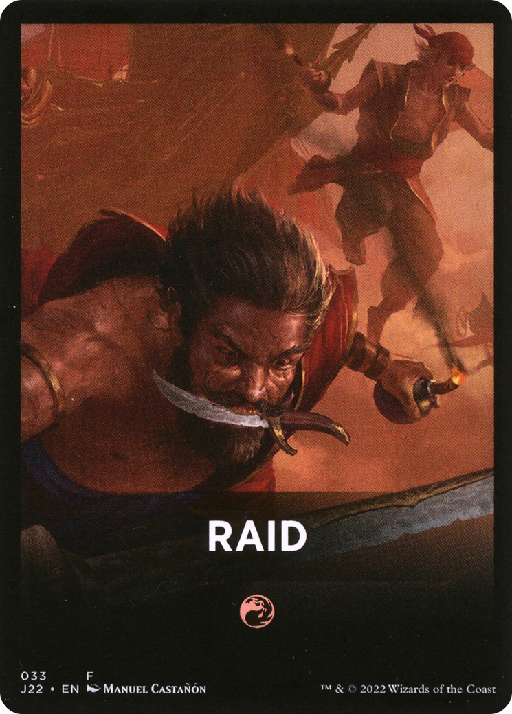 Raid Theme Card [Jumpstart 2022 Front Cards] | Good Games Modbury