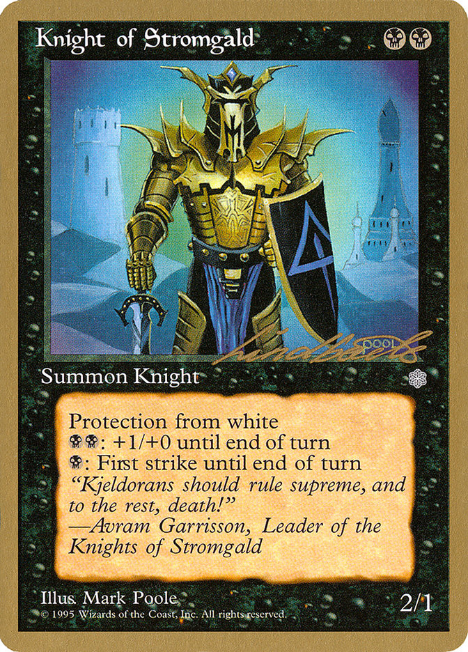Knight of Stromgald (Leon Lindback) [Pro Tour Collector Set] | Good Games Modbury