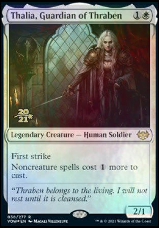 Thalia, Guardian of Thraben [Innistrad: Crimson Vow Prerelease Promos] | Good Games Modbury