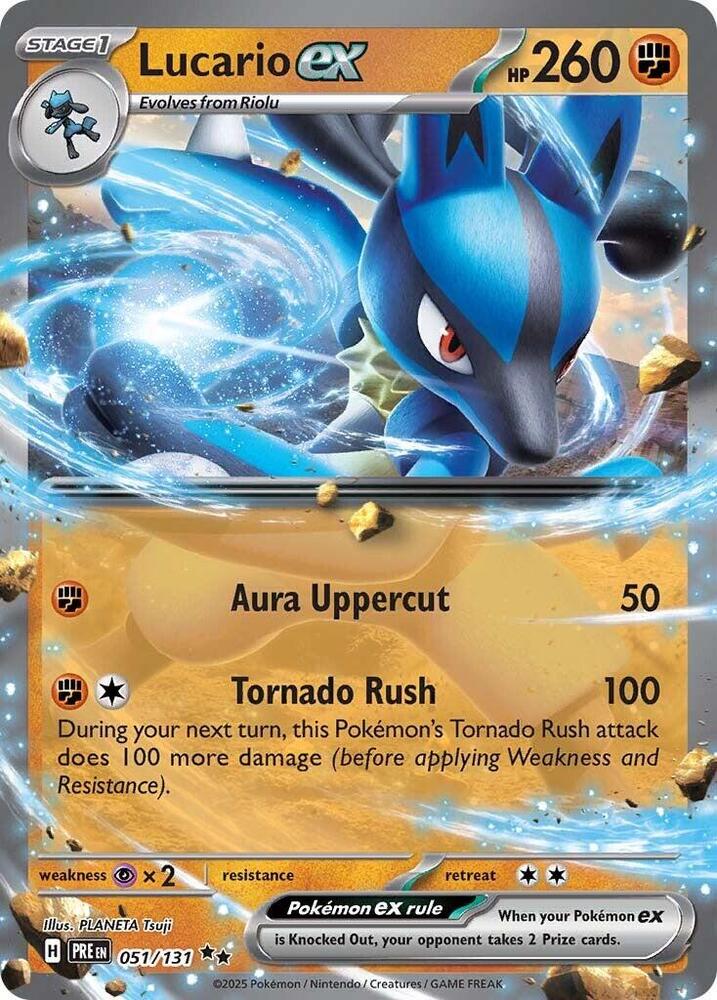 Lucario ex (051/131) [Scarlet & Violet: Prismatic Evolutions] | Good Games Modbury