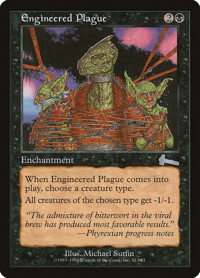 Engineered Plague 51/143 (Urza's Legacy)  - Foil | Good Games Modbury