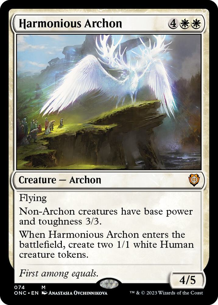 Harmonious Archon 74/28 (Commander: Phyrexia: All Will Be One)  | Good Games Modbury