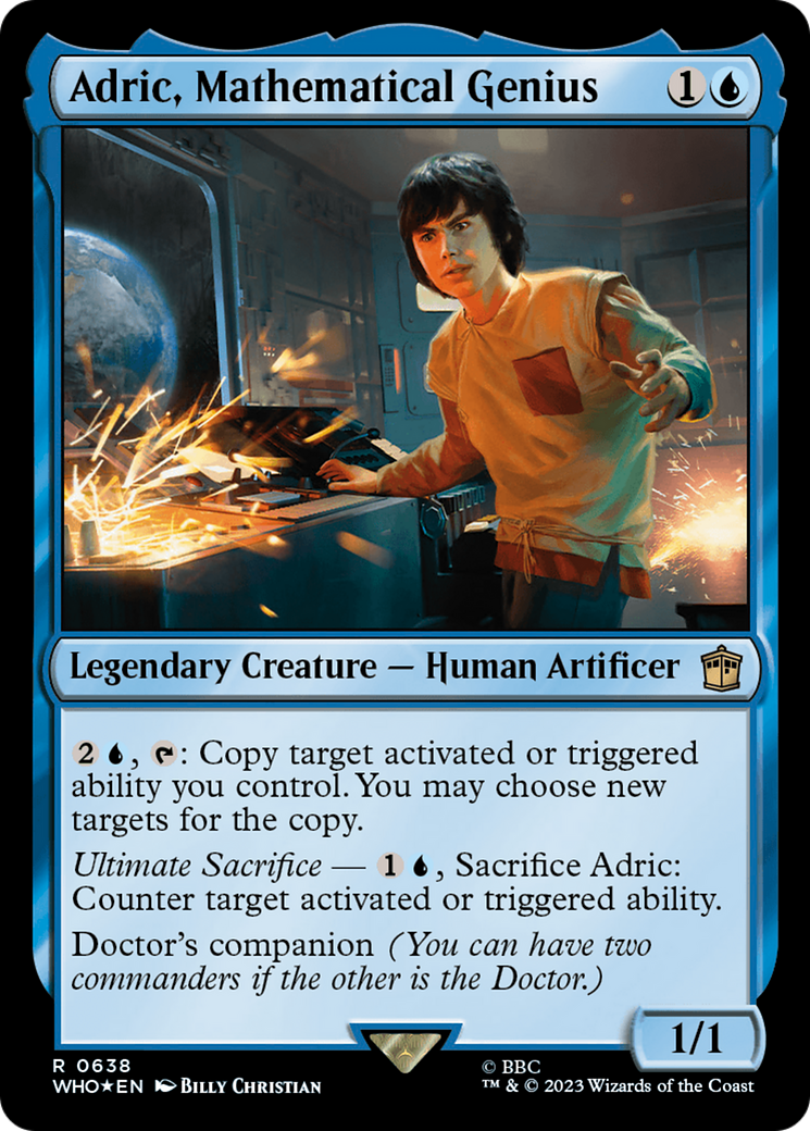 Adric, Mathematical Genius (Surge Foil) [Doctor Who] | Good Games Modbury