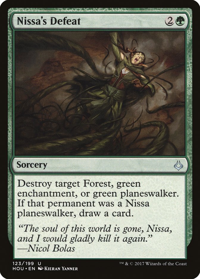 Nissa's Defeat 123/199 (Hour of Devastation)  | Good Games Modbury