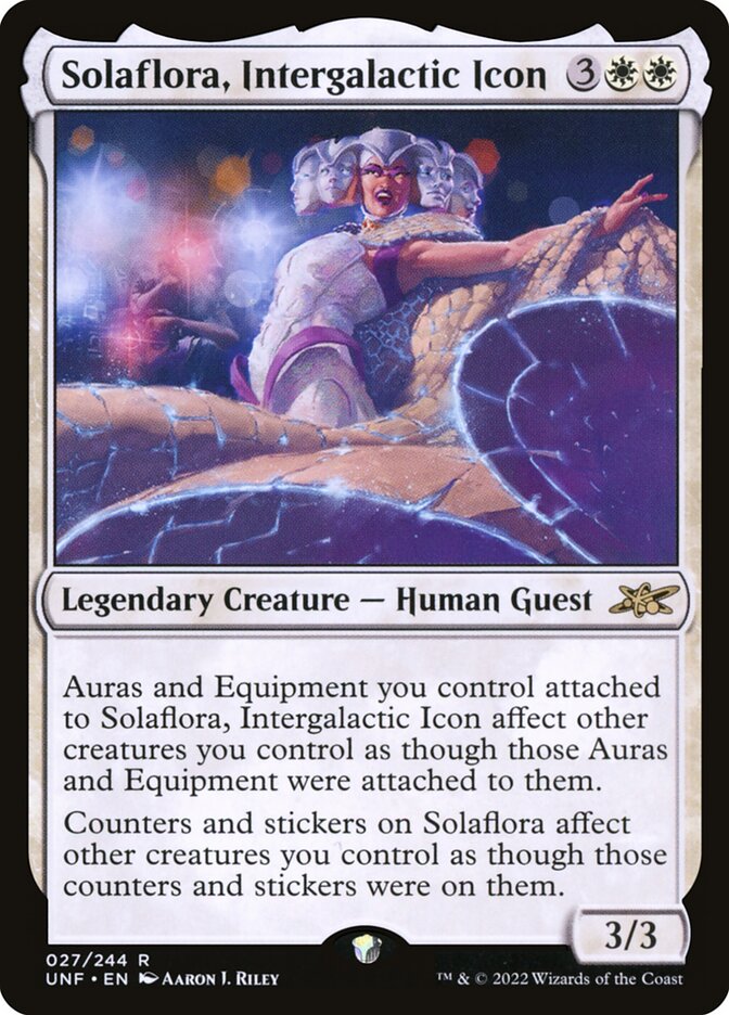Solaflora, Intergalactic Icon 27/244 (Unfinity)  - Foil | Good Games Modbury
