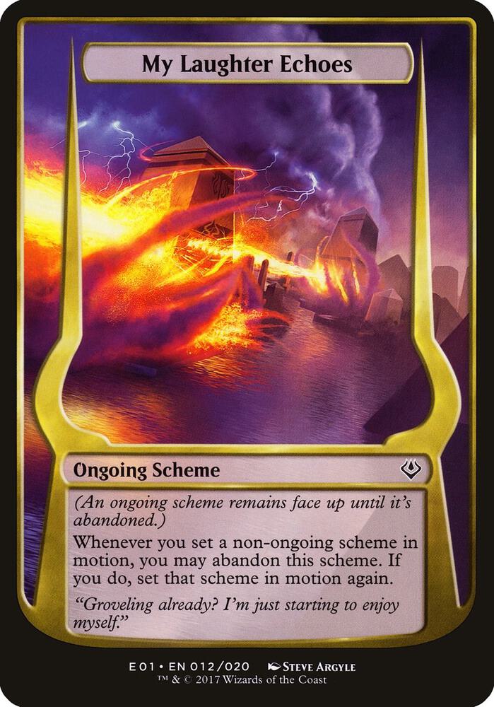 My Laughter Echoes Archenemy Nicol Bolas 12★/20 (Oversize Cards)  | Good Games Modbury