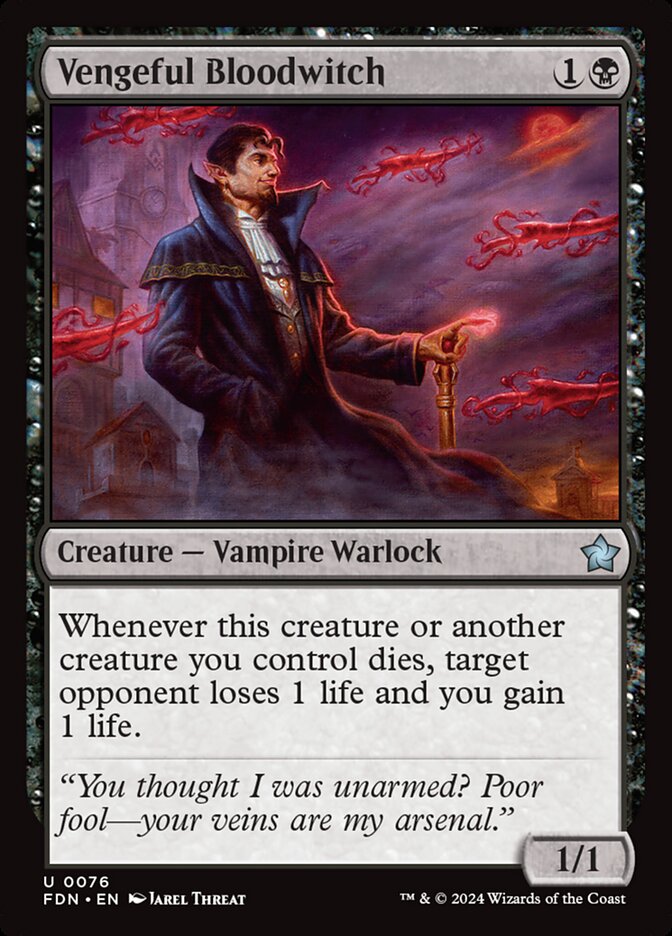 Vengeful Bloodwitch 76 (Foundations)  - Foil | Good Games Modbury