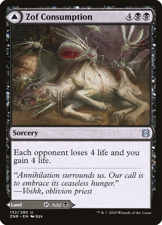 Zof Consumption // Zof Bloodbog 132/280 (Zendikar Rising)  | Good Games Modbury