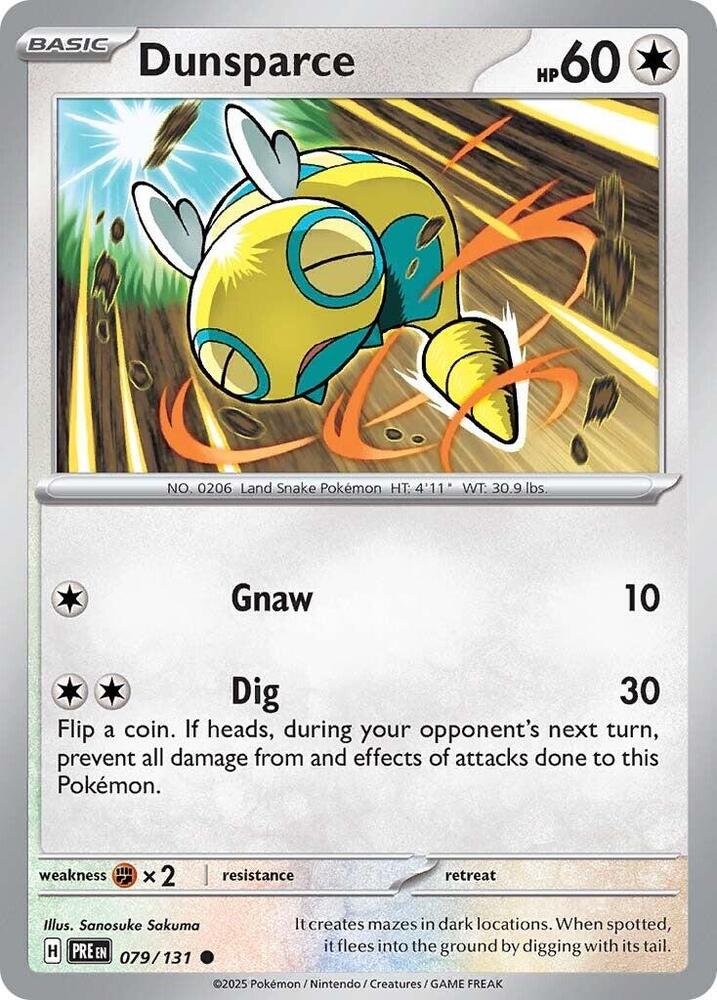 Dunsparce (079/131) [Scarlet & Violet: Prismatic Evolutions] | Good Games Modbury
