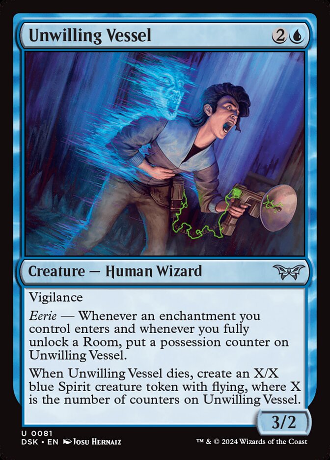 Unwilling Vessel 81/286 (Duskmourn: House of Horror)  - Foil | Good Games Modbury