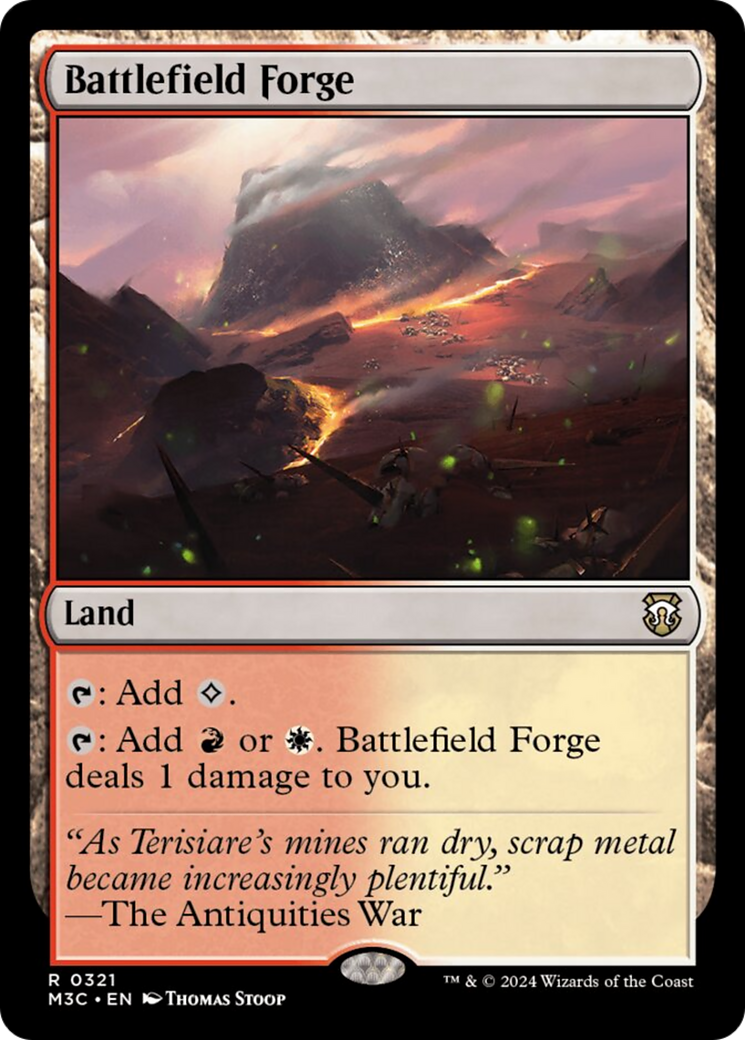 Battlefield Forge (Ripple Foil) [Modern Horizons 3 Commander] | Good Games Modbury