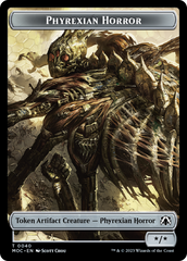 Phyrexian Golem // Phyrexian Horror Double-Sided Token [March of the Machine Commander Tokens] | Good Games Modbury