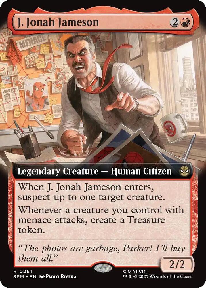 J. Jonah Jameson 261/198 (Marvel's Spider-Man)  - Extended Art Foil | Good Games Modbury