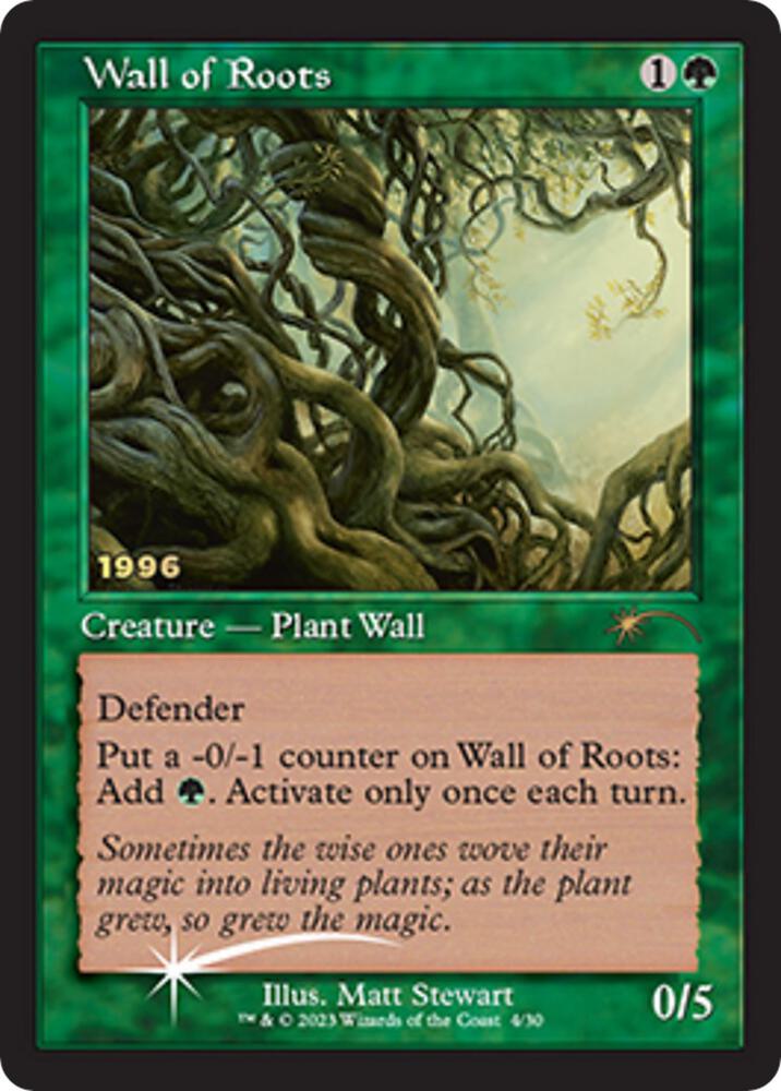Wall of Roots 4 (30th Anniversary Promos)  - Foil | Good Games Modbury
