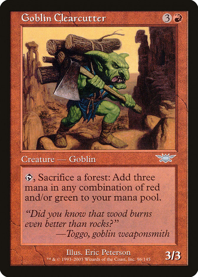 Goblin Clearcutter 96/145 (Legions)  | Good Games Modbury