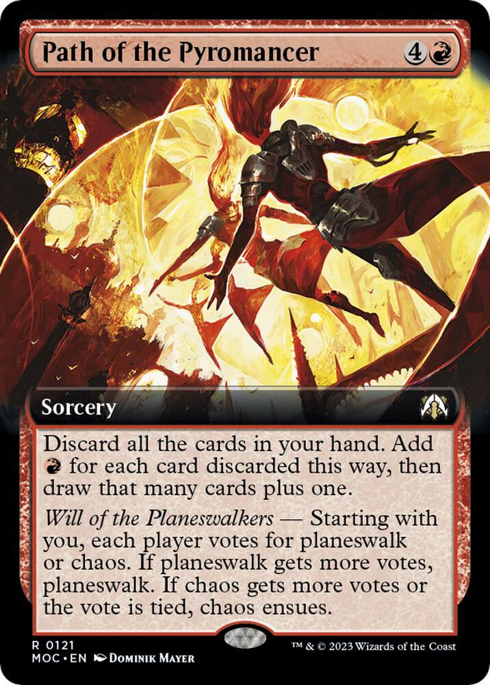 Path of the Pyromancer 121 (Commander: March of the Machine)  - Extended Art | Good Games Modbury