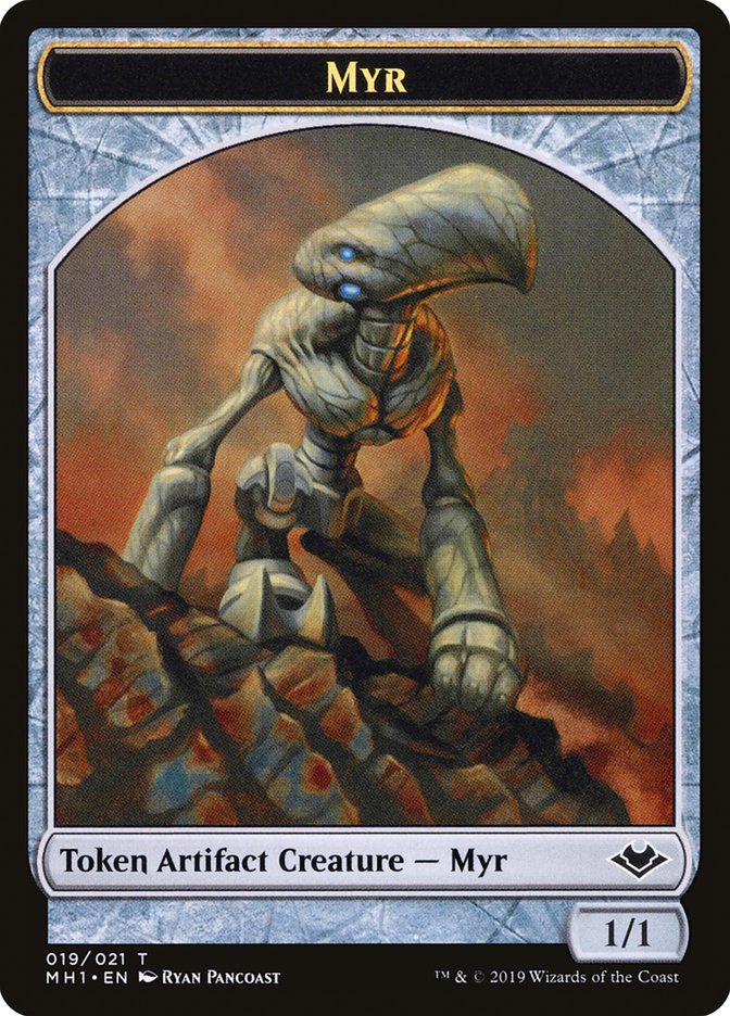 Goblin (010) // Myr (019) Double-Sided Token [Modern Horizons Tokens] | Good Games Modbury