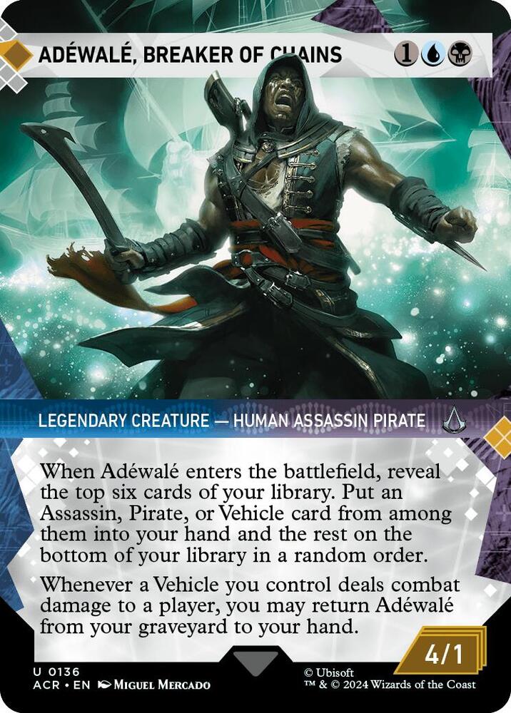 Adéwalé, Breaker of Chains 136/110 (Universes Beyond: Assassin's Creed)  - Showcase Foil | Good Games Modbury