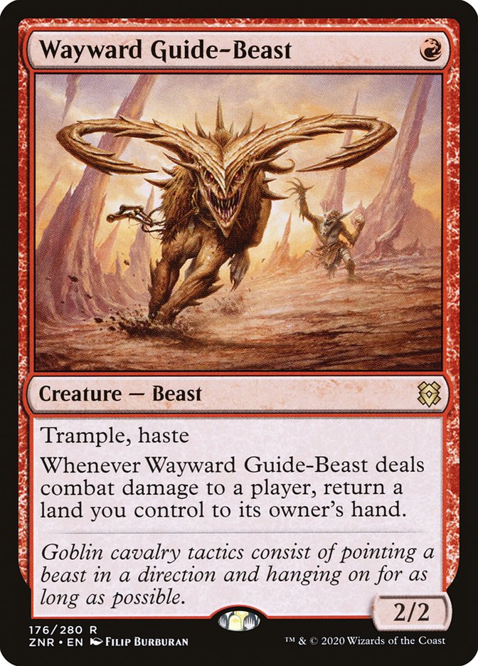 Wayward Guide-Beast 176/280 (Zendikar Rising)  - Foil | Good Games Modbury
