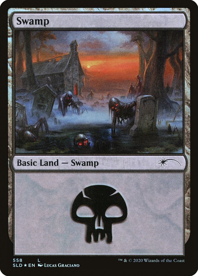 Swamp (Reanimated) (558) [Secret Lair Drop Promos] | Good Games Modbury