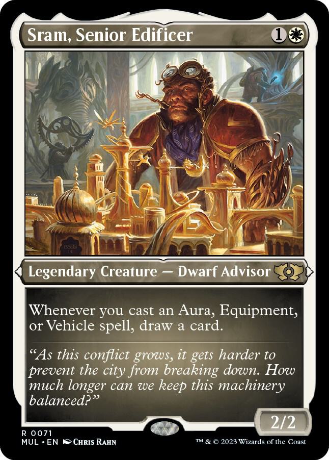 Sram, Senior Edificer 71/65 (March of the Machine: Multiverse Legends)  - Etched Foil | Good Games Modbury