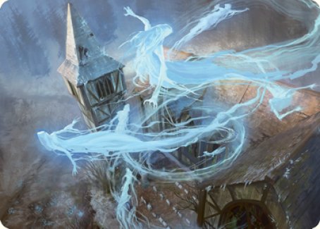 Hallowed Haunting Art Card [Innistrad: Crimson Vow Art Series] | Good Games Modbury