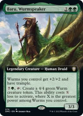 Baru Wurmspeaker Extended Art 76 (Commander: Dominaria United)  | Good Games Modbury