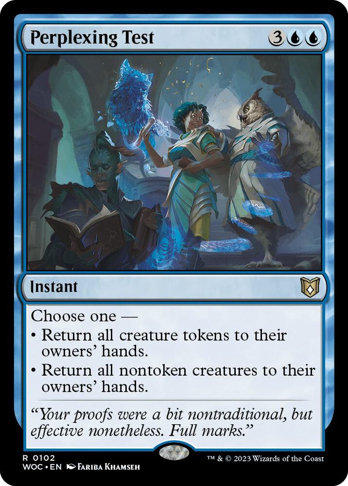 Perplexing Test 102/173 (Commander: Wilds of Eldraine)  | Good Games Modbury