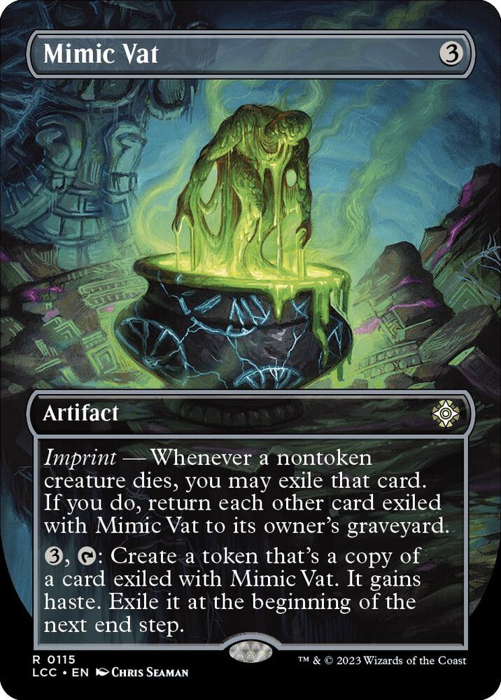Mimic Vat Borderless 115 (Commander: The Lost Caverns of Ixalan)  - Borderless Foil | Good Games Modbury